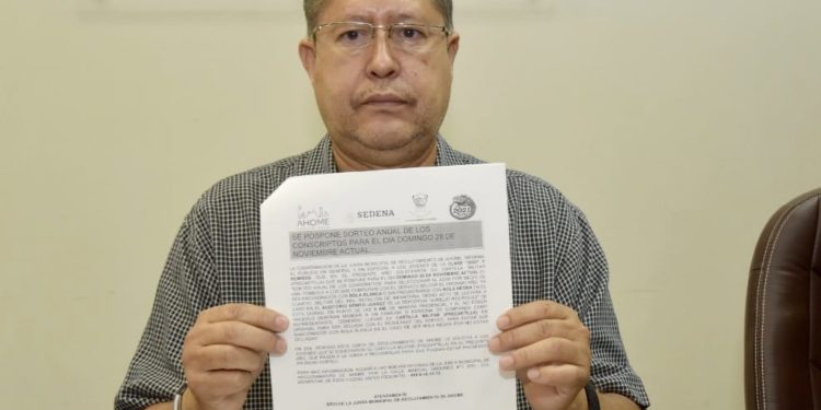 Informa Junta de Reclutamiento de Ahome que Sorteo Anual de Conscriptos será el domingo 28 de Noviembre.