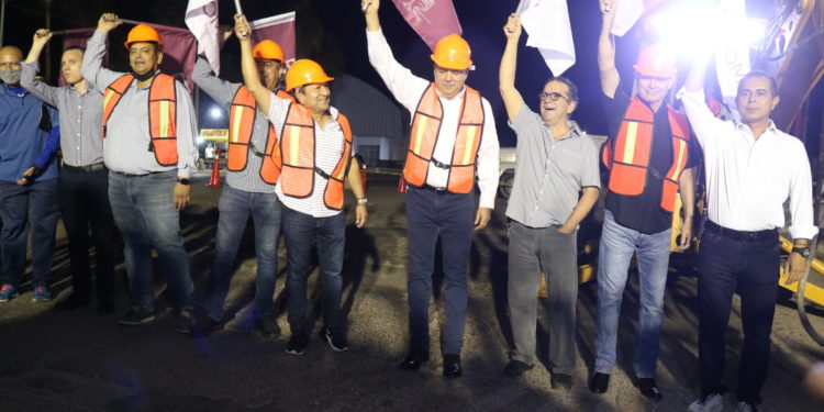 Gerardo Vargas inicia 2 obras de infraestructura vial en las primeras horas del día 1 de noviembre